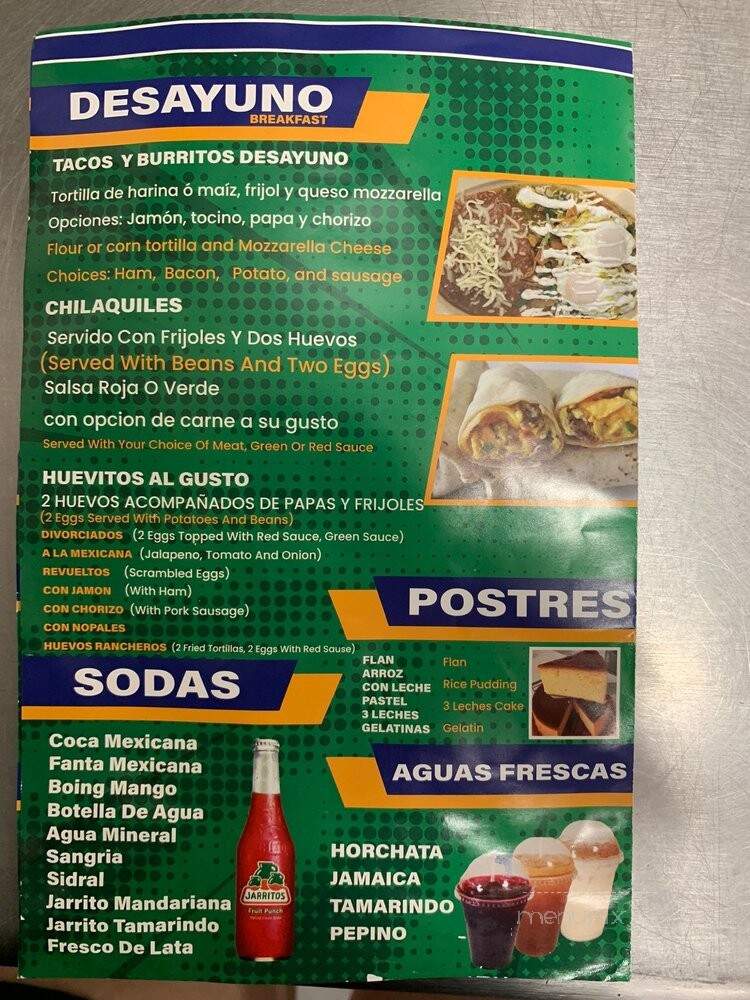 La Neta - Wylie, TX menu_pic