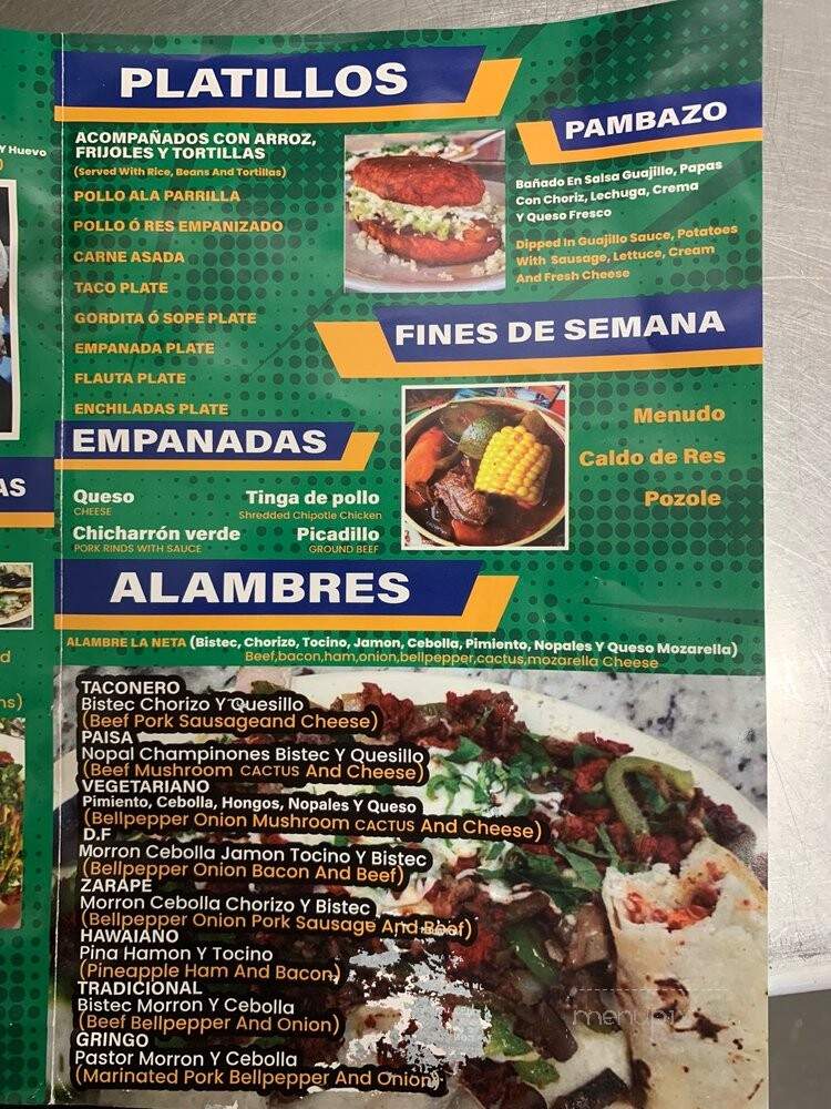 La Neta - Wylie, TX menu_pic