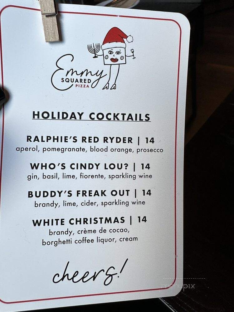 Emmy Squared Pizza - New York, NY menu_pic
