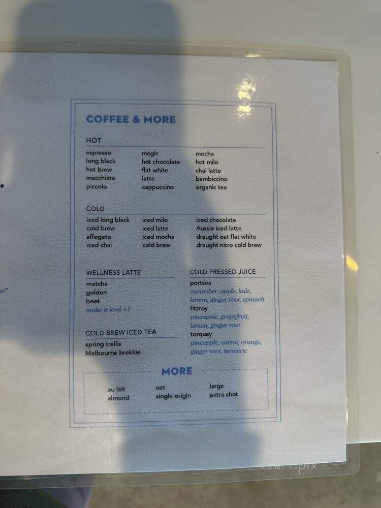 Bluestone Lane - Houston, TX menu_pic
