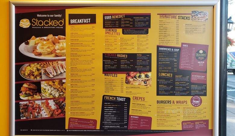Stacked Pancake & Breakfast House - Toronto, ON menu_pic