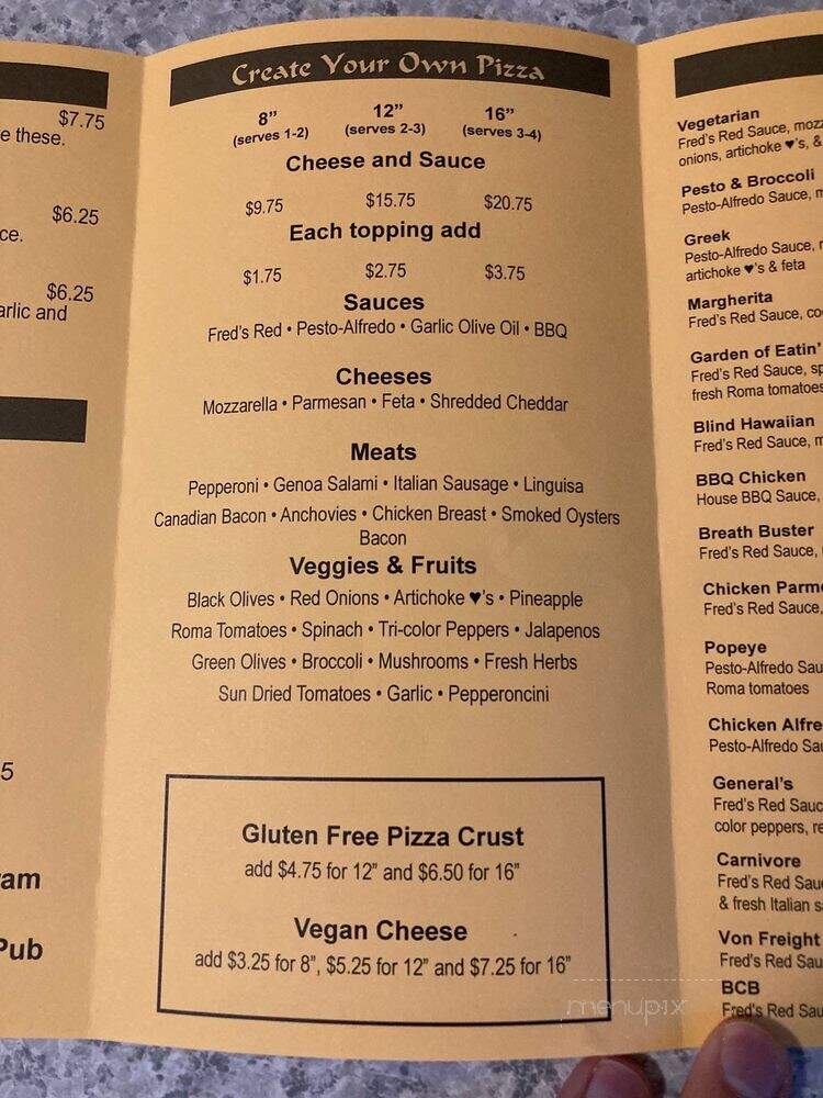 Blind Onion Pizza & Pub - Portland, OR menu_pic