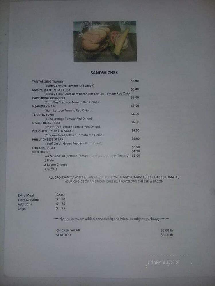 The Lettuce Shop - Pendleton, SC menu_pic