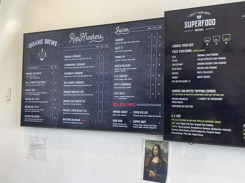 Tru Bowl Superfood Bar - Glendora, CA menu_pic