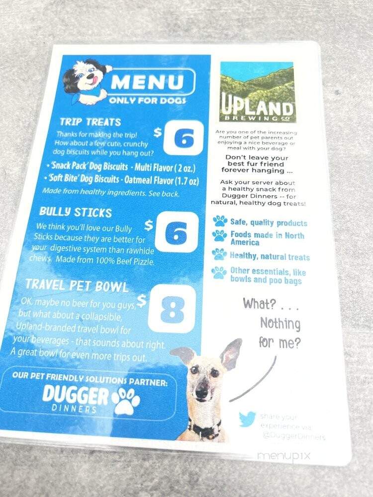 Upland Brewing Company - Indianapolis, IN menu_pic