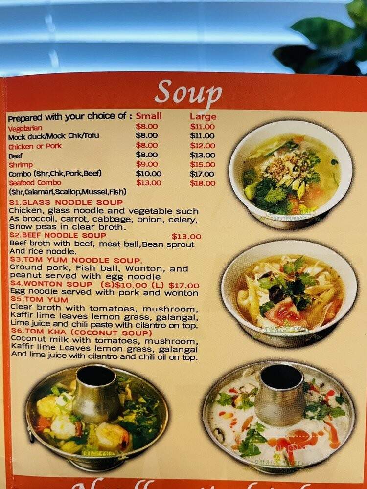 Lur Ros Thai Kitchen - Vista, CA menu_pic