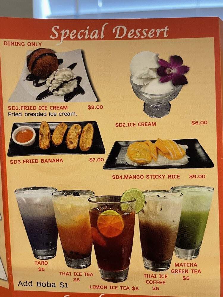 Lur Ros Thai Kitchen - Vista, CA menu_pic