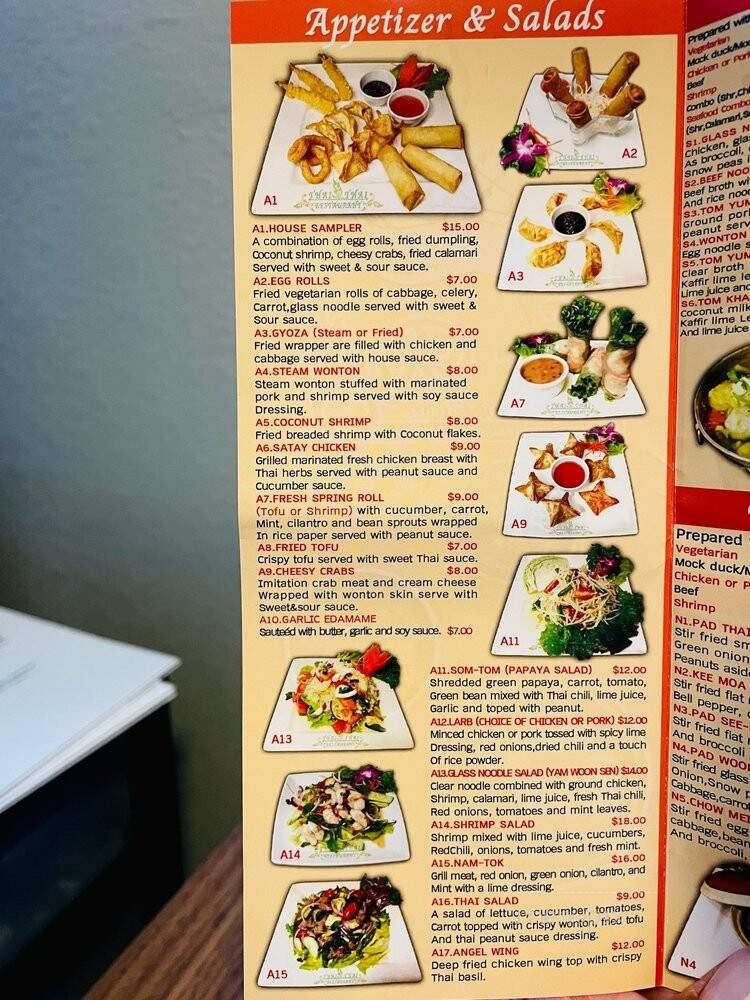 Lur Ros Thai Kitchen - Vista, CA menu_pic