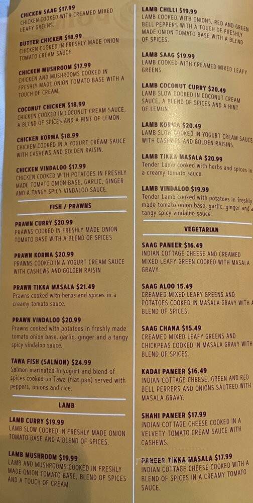 Naan Point - San Bruno, CA menu_pic