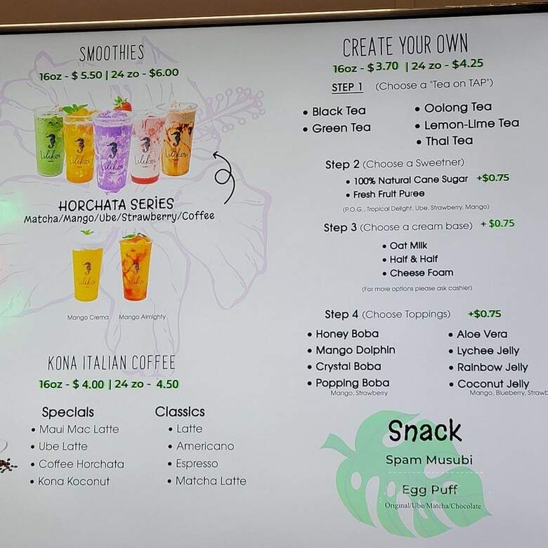 Lilikoi Boba - Martinez, CA menu_pic