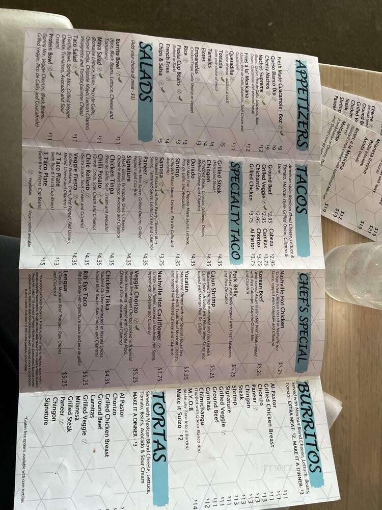 Taco Maya - Arlington Heights, IL menu_pic