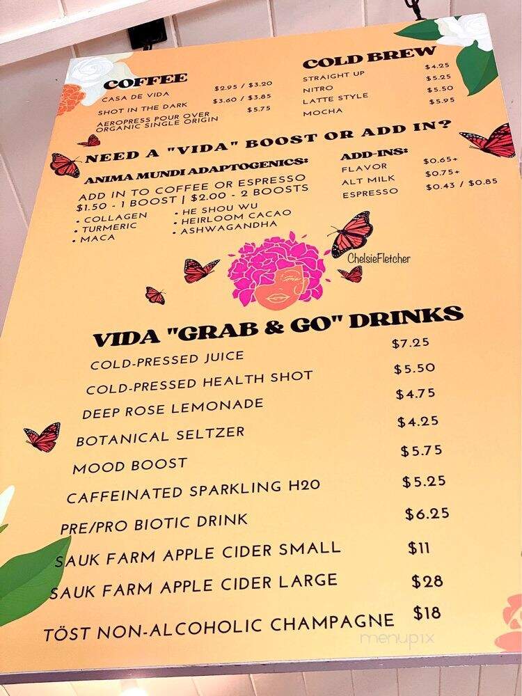 Vida By Sip Me Maui - Makawao, HI menu_pic