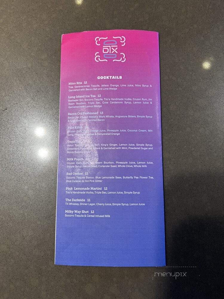 Nitro Burger - Dallas, TX menu_pic