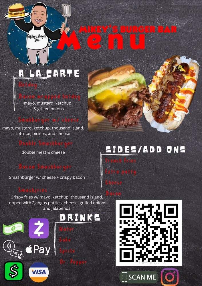 Mikey's Burger Bar - La Puente, CA menu_pic