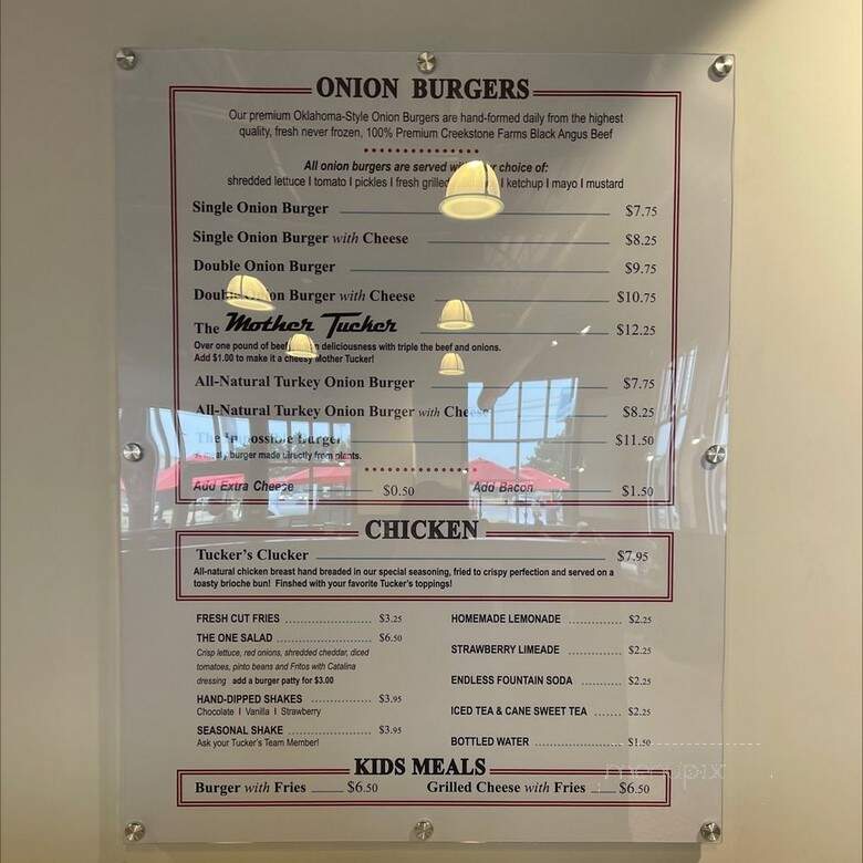 Tucker's Onion Burgers - Oklahoma City, OK menu_pic