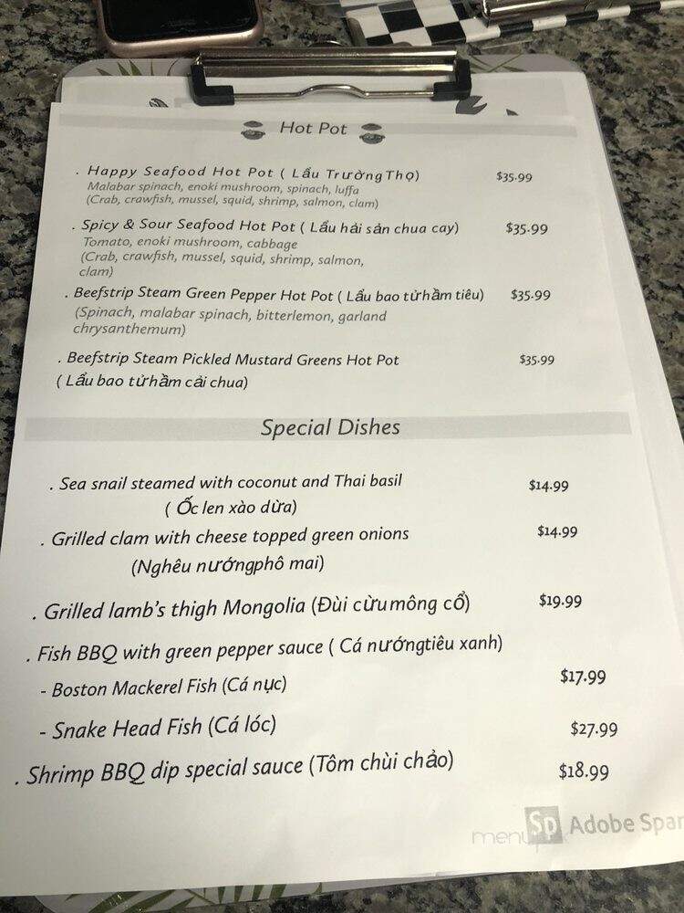 The Boiling Crawfish & Seafood - Philadelphia, PA menu_pic