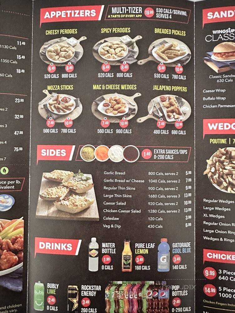 Wings Up! - Markham, ON menu_pic