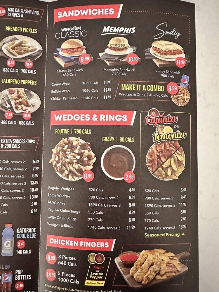 Wings Up! - Markham, ON menu_pic