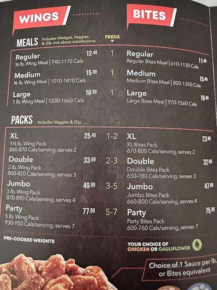 Wings Up! - Markham, ON menu_pic