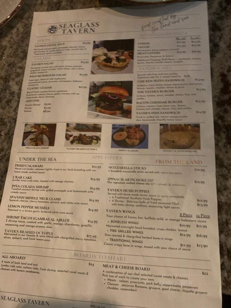 Seaglass Tavern - Tampa, FL menu_pic