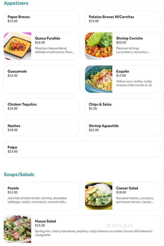 Palenque Kitchen - Costa Mesa, CA menu_pic
