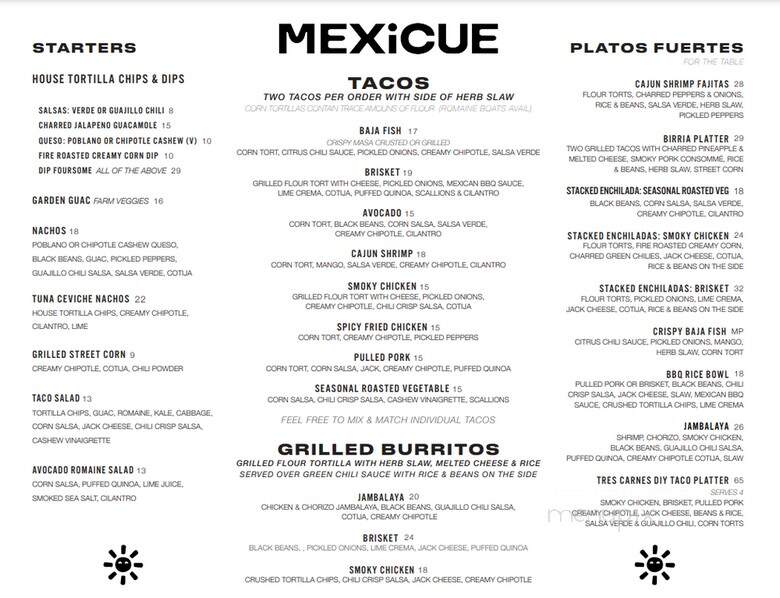 Mexicue - Westport, CT menu_pic