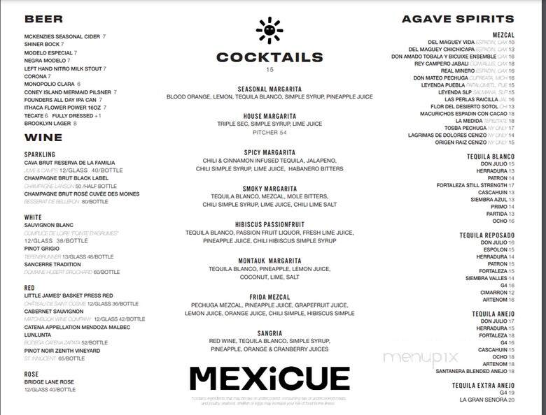 Mexicue - Westport, CT menu_pic