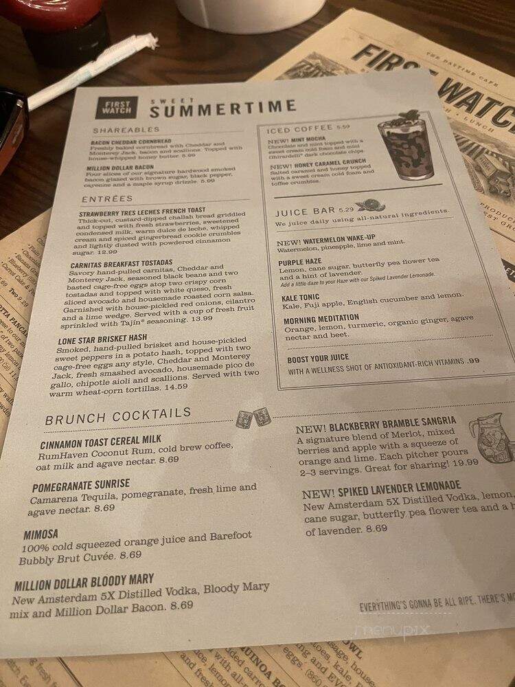 First Watch - Woodbridge, VA menu_pic
