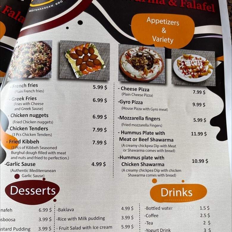 Hala Shawarma & Falafel - Federal Way, WA menu_pic