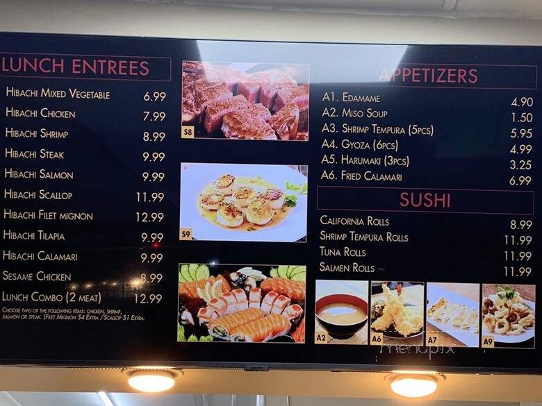 Ying Hana Teppanyaki - San Fernando Valley, CA menu_pic