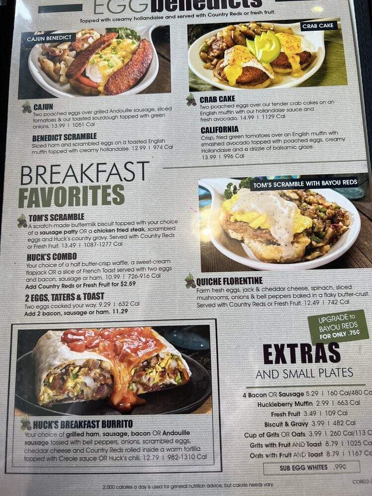 Huckleberry's - Fresno, CA menu_pic