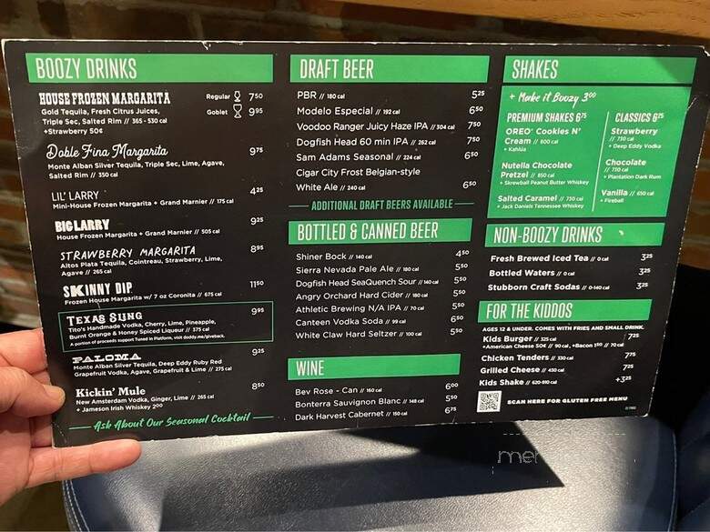 Hopdoddy Burger Bar - Gainesville, FL menu_pic