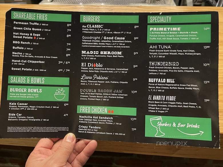 Hopdoddy Burger Bar - Gainesville, FL menu_pic
