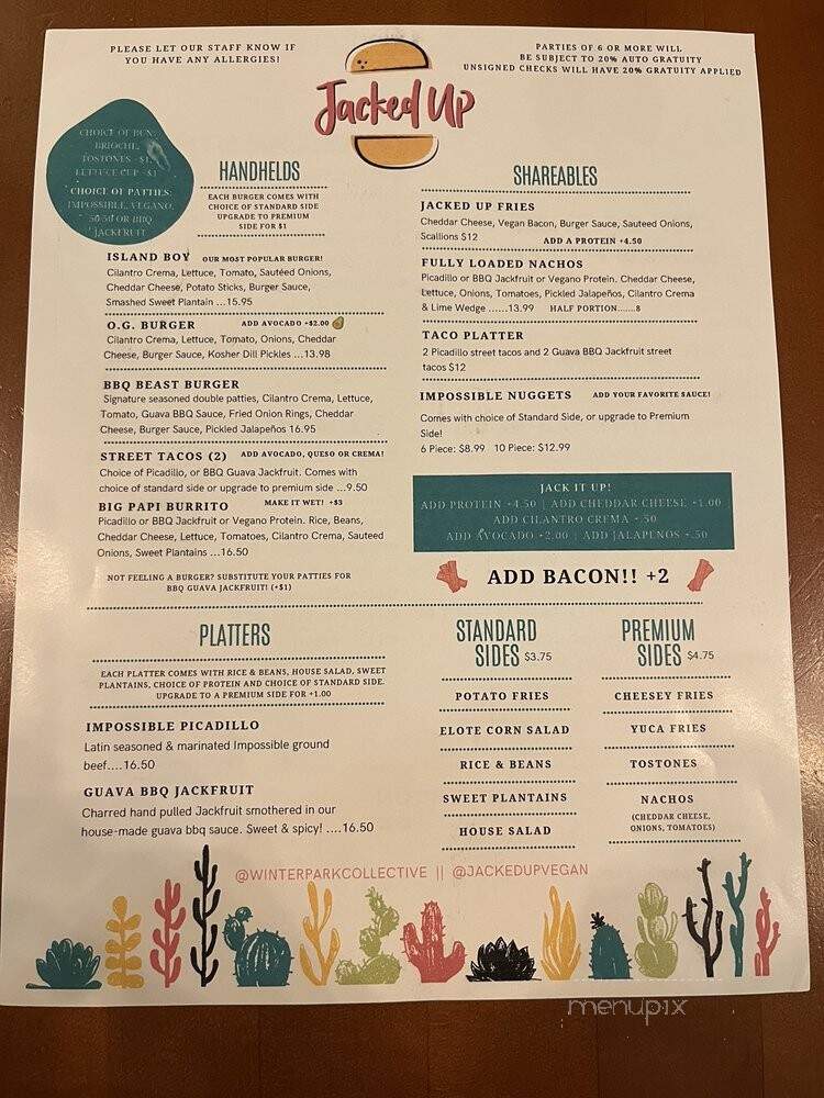 Pizza Nova - Winter Park, FL menu_pic