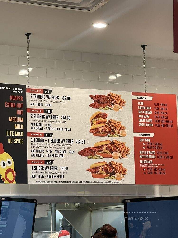 Dave's Hot Chicken - Altamonte Springs, FL menu_pic