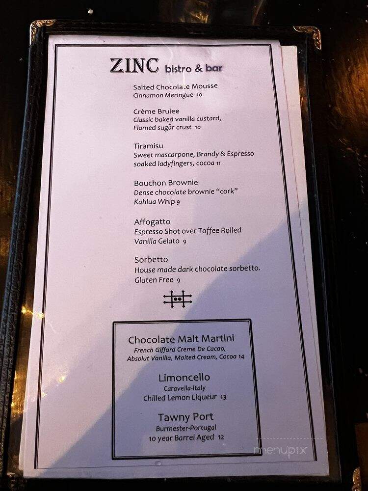 Zinc Bistro & Bar - Portland, OR