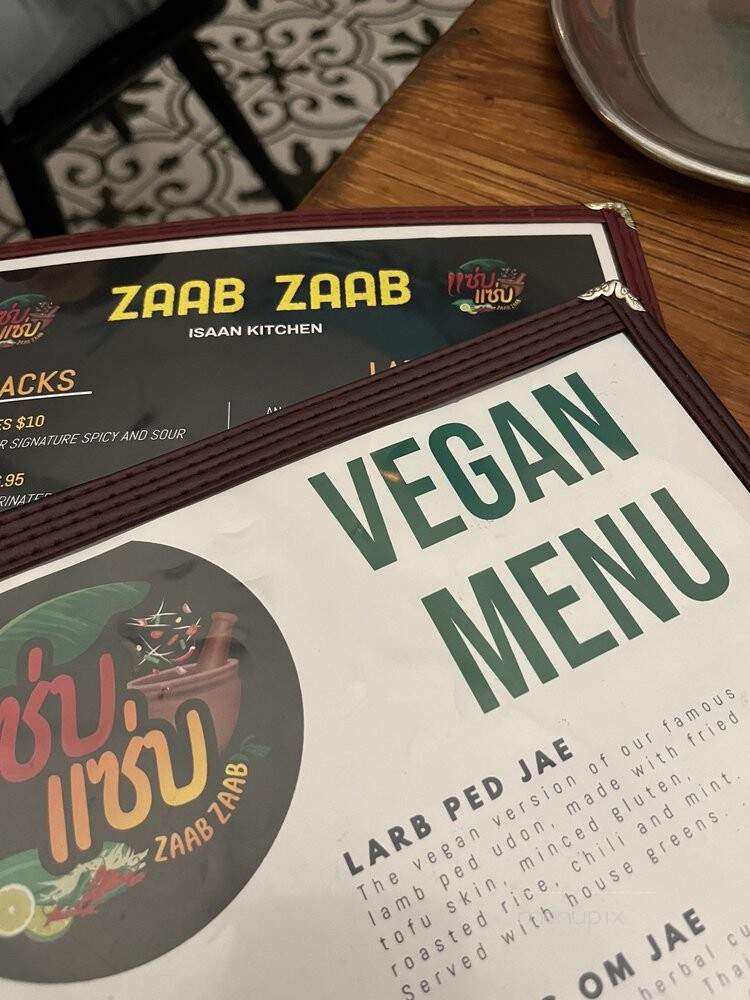 Zaab Zaab - Brooklyn, NY menu_pic