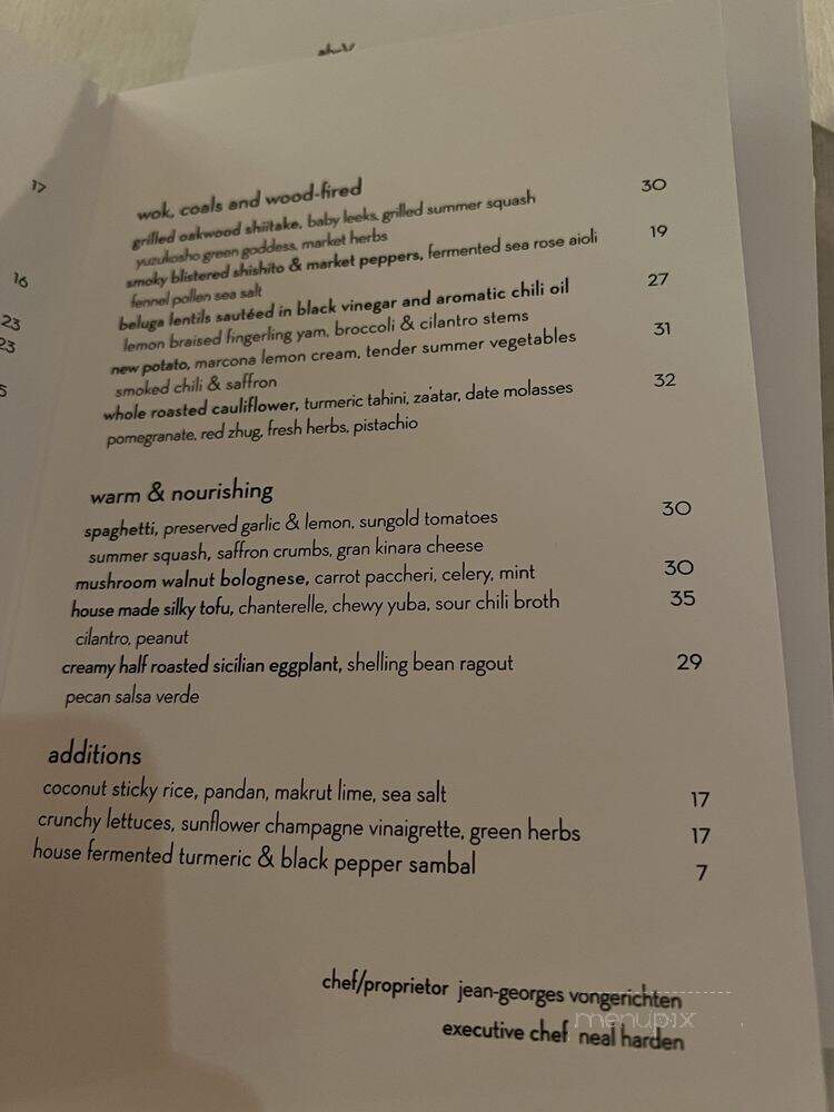 Seeds & Weeds - New York, NY menu_pic