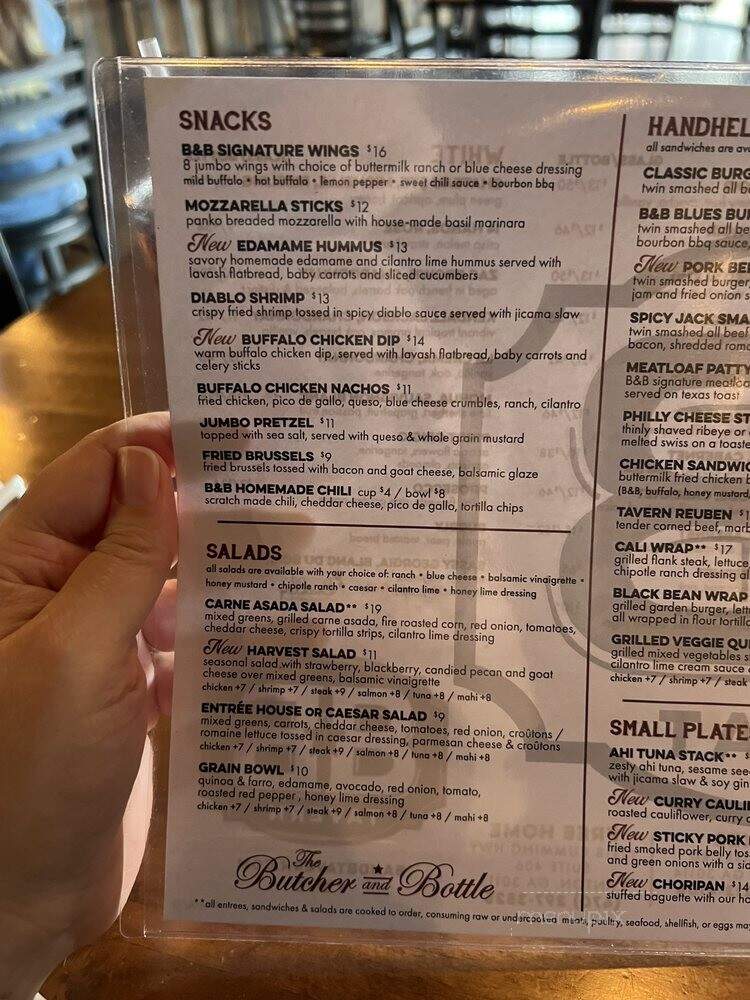 B & B Tavern Free Home - Canton, GA menu_pic