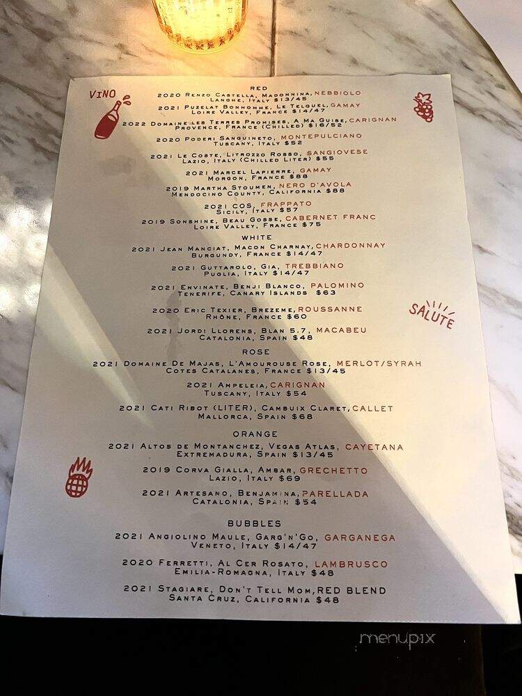Angie's Pizza - San Francisco, CA menu_pic