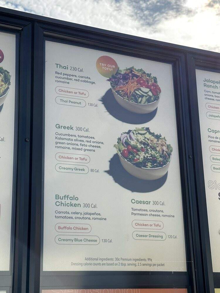 Salad and Go - Rowlett, AZ menu_pic
