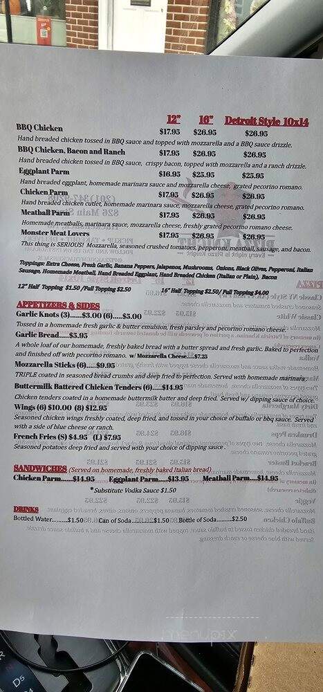Pizza Knight - Hackensack, NJ menu_pic