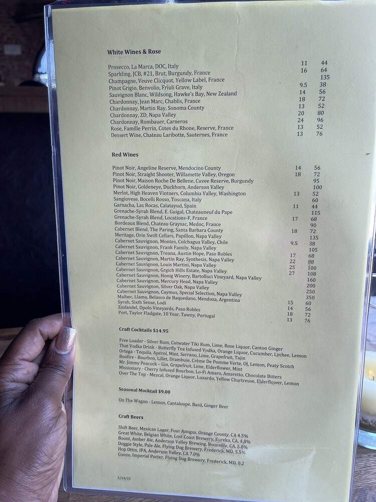 Bloom Restaurant and Bar - San Juan Capistrano, CA menu_pic