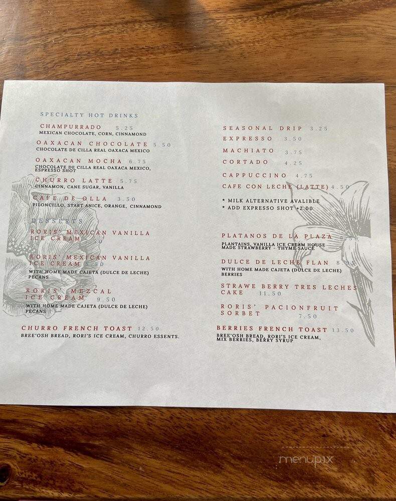 Corazon Comedor - Santa Barbara, CA menu_pic