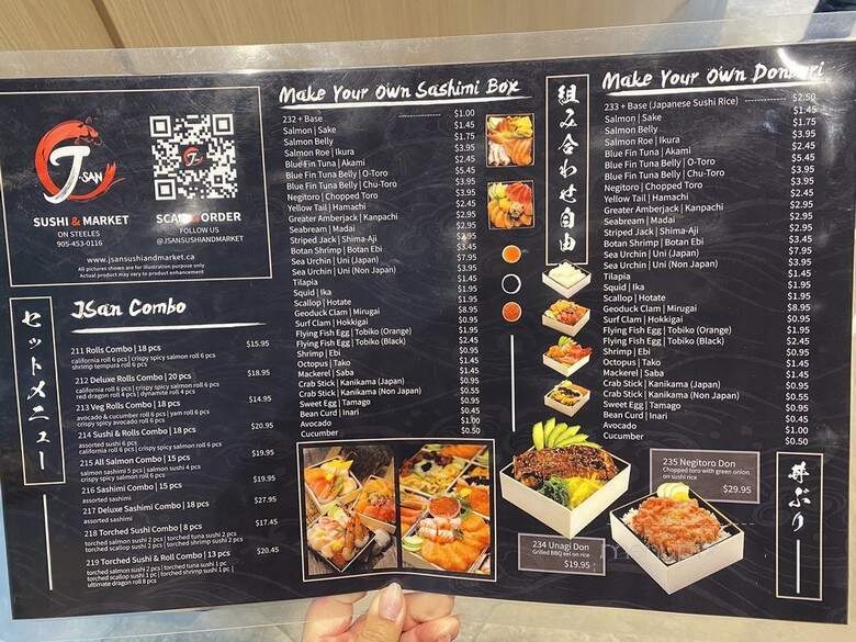 J San Sushi & Market - Toronto, ON menu_pic