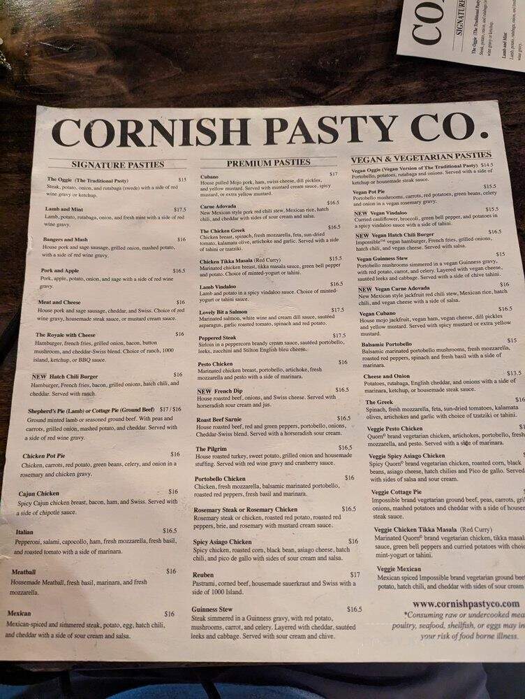 Cornish Pasty - Phoenix, AZ