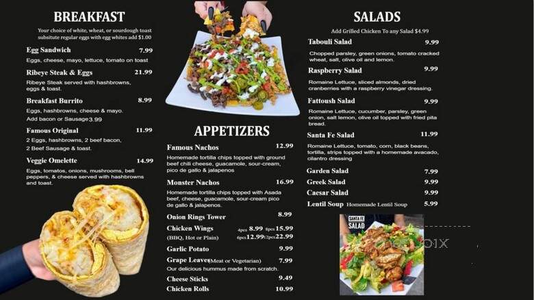 World Famous Grill - Downey, CA menu_pic