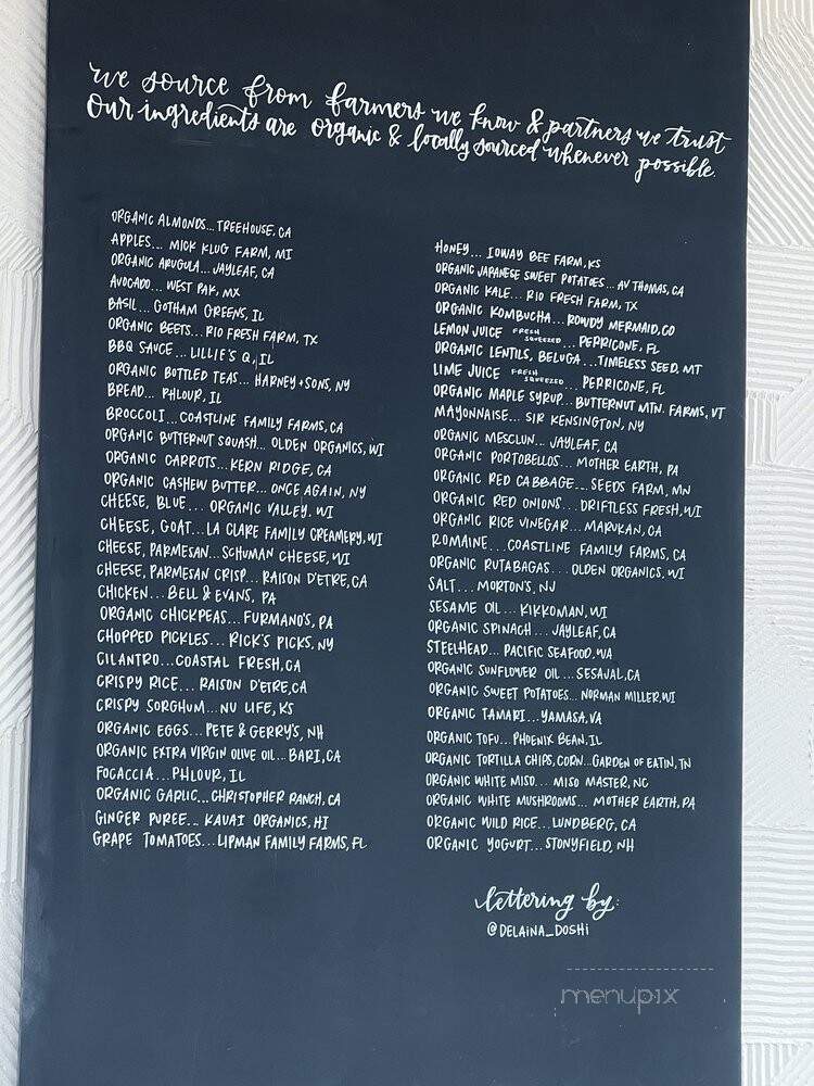 sweetgreen - Schaumburg, IL menu_pic