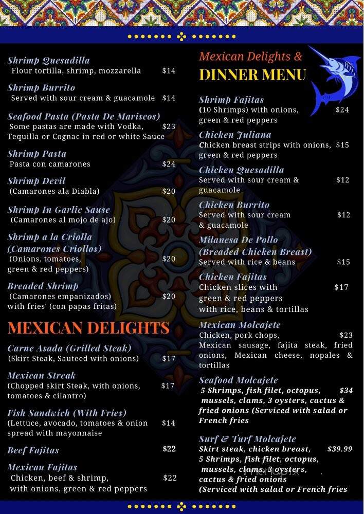 El Buen Pescador 2 - Lake Worth, FL menu_pic