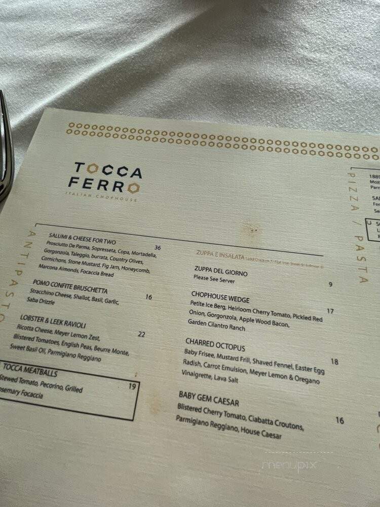 Tocca Ferro Italian Chophouse - Anaheim, CA